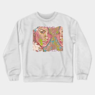 IF YOU WOULD LIKE THE WAVY LINES OR THE SPARKLE REMOVED OFF OF THE IMAGE, THAT OPTION WILL BE AVAILABLE SOON. Crewneck Sweatshirt